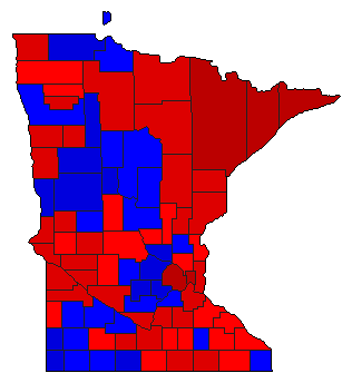 2014 Minnesota County Map of General Election Results for Attorney General