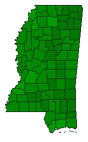 2004 Mississippi County Map of General Election Results for Referendum