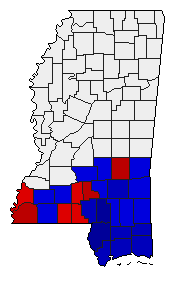 2011 Mississippi County Map of General Election Results for Referendum