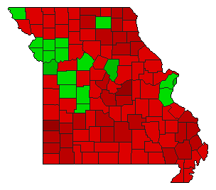 2006 Missouri County Map of General Election Results for Referendum