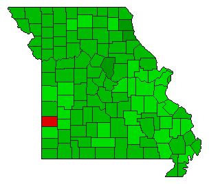 2004 Missouri County Map of General Election Results for Referendum