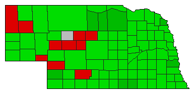 2000 Nebraska County Map of General Election Results for Initiative