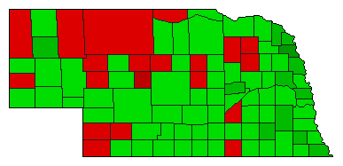2014 Nebraska County Map of General Election Results for Initiative