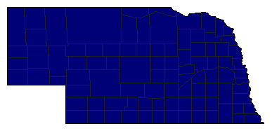 2018 Nebraska County Map of General Election Results for State Treasurer