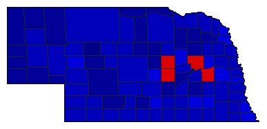 1924 Nebraska County Map of General Election Results for Attorney General