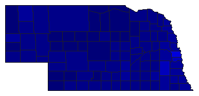 2022 Nebraska County Map of General Election Results for Attorney General