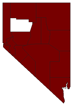 1918 Nevada County Map of General Election Results for Controller