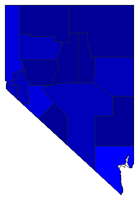2010 Nevada County Map of General Election Results for Governor