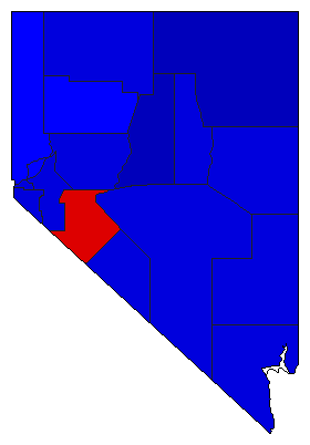 2002 Nevada County Map of General Election Results for Lt. Governor