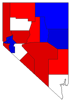 1906 Nevada County Map of General Election Results for Attorney General