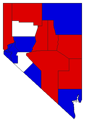 1910 Nevada County Map of General Election Results for Attorney General