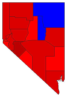 1994 Nevada County Map of General Election Results for Attorney General