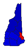 1984 New Hampshire County Map of General Election Results for Senator