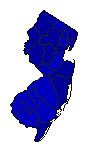 1985 New Jersey County Map of General Election Results for Governor