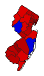 2013 New Jersey County Map of General Election Results for Referendum