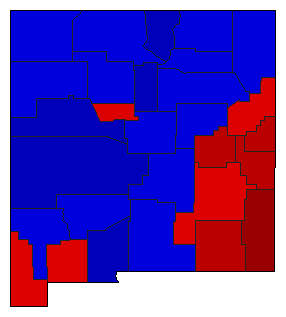 1920 New Mexico County Map of General Election Results for State Auditor