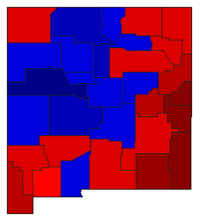 1926 New Mexico County Map of General Election Results for State Auditor