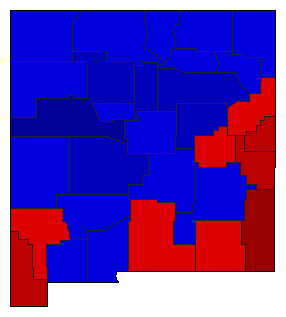 1928 New Mexico County Map of General Election Results for State Auditor