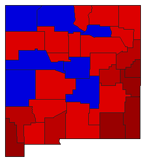 1938 New Mexico County Map of General Election Results for State Auditor