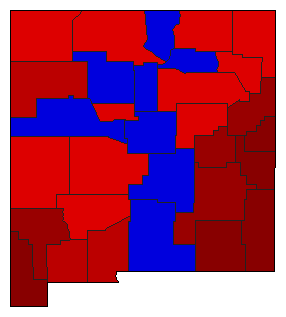 1942 New Mexico County Map of General Election Results for State Auditor