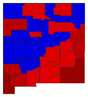 1944 New Mexico County Map of General Election Results for State Auditor