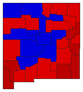 1946 New Mexico County Map of General Election Results for State Auditor