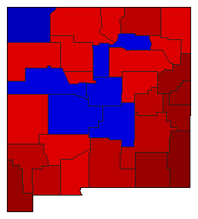 1948 New Mexico County Map of General Election Results for State Auditor