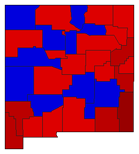 1952 New Mexico County Map of General Election Results for State Auditor