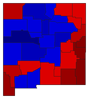 1926 New Mexico County Map of General Election Results for Governor