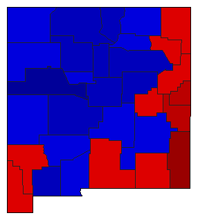 1928 New Mexico County Map of General Election Results for Governor