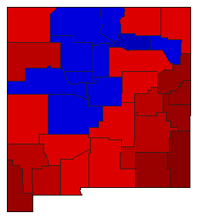 1940 New Mexico County Map of General Election Results for Governor