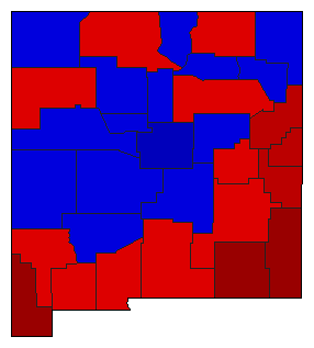 1944 New Mexico County Map of General Election Results for Governor