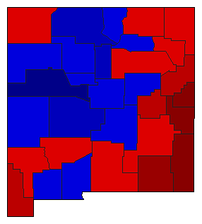 1926 New Mexico County Map of General Election Results for Lt. Governor