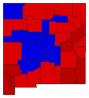 1946 New Mexico County Map of General Election Results for Lt. Governor