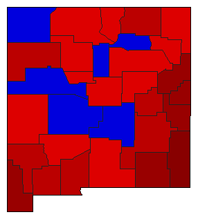 1948 New Mexico County Map of General Election Results for Lt. Governor
