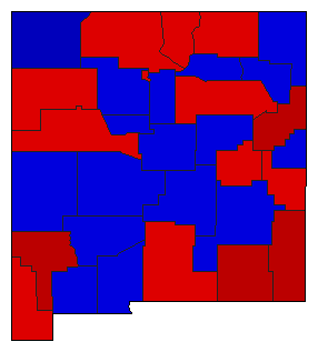 1952 New Mexico County Map of General Election Results for Lt. Governor