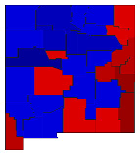 1928 New Mexico County Map of General Election Results for Secretary of State
