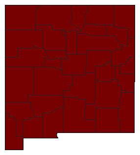 2002 New Mexico County Map of General Election Results for State Treasurer