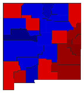 1916 New Mexico County Map of General Election Results for Attorney General