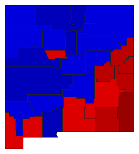 1920 New Mexico County Map of General Election Results for Attorney General