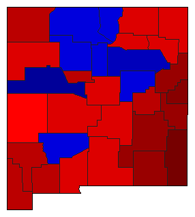 1922 New Mexico County Map of General Election Results for Attorney General