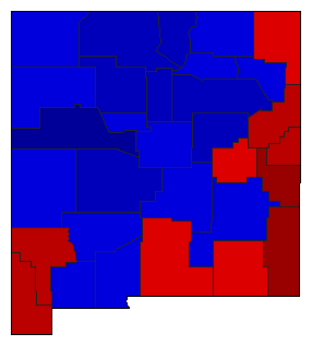 1928 New Mexico County Map of General Election Results for Attorney General