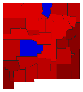 1936 New Mexico County Map of General Election Results for Attorney General