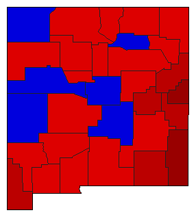 1938 New Mexico County Map of General Election Results for Attorney General