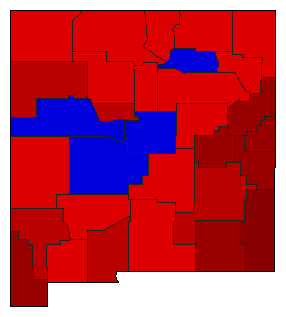 1940 New Mexico County Map of General Election Results for Attorney General