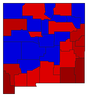 1944 New Mexico County Map of General Election Results for Attorney General
