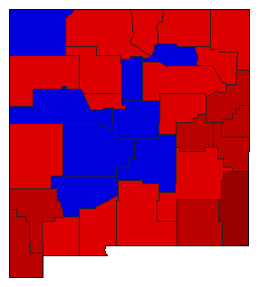 1946 New Mexico County Map of General Election Results for Attorney General