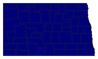 2020 North Dakota County Map of General Election Results for Insurance Commissioner