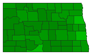 2004 North Dakota County Map of General Election Results for Referendum