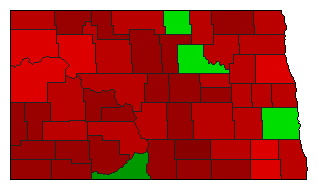 2018 North Dakota County Map of General Election Results for Referendum
